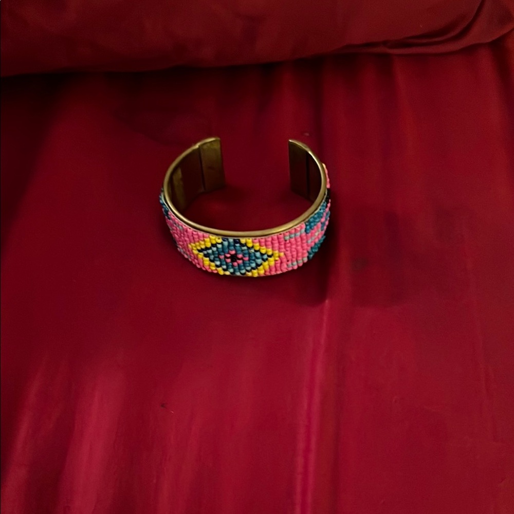 Colorful Beaded Cuff Bracelet
